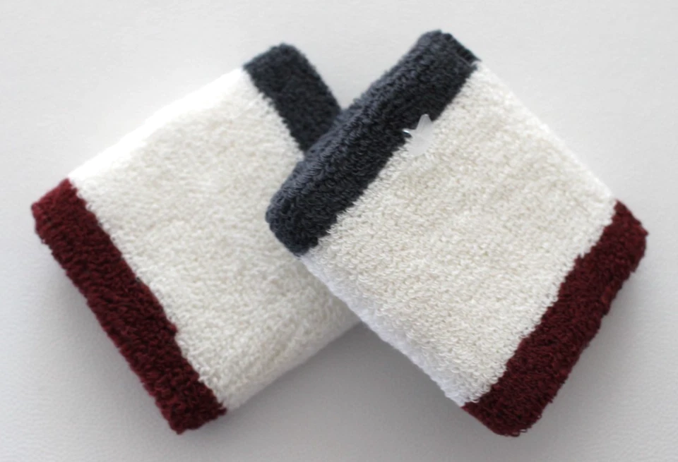 Nike Swoosh Singlewide Wristbands Adult Anthracite/Sail/Dark Team Red - Image 2 of 2