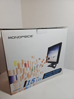 15'' Monoprice Security Monitor LCD HDMI VGA POS Display Monitor Retail M1501HT