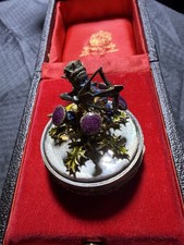 Oeuf surprise Stuart Devlin en argent sterling doré édition en boîte n° 75