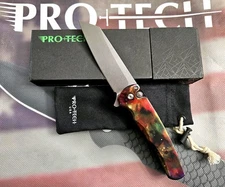 Pro-Tech Exclusive MALIBU COSMOS STONEWASHED REVERSE TANTO Pearl Button NEW!
