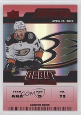 2022 Upper Deck Credentials Debut Ticket Access Red /299 Hunter Drew #116 0ro5