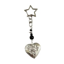 Elegant Heart Keychain Pendant Love Shape Bag Charm Portable Wallet Accessory