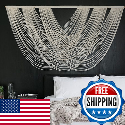 Flber Macrame Wall Hanging Large 57.00 W X 31.00 L Macrame Wall Decor Large