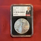 2025 Silver Eagle S$1 Early Releases MS70 Kevin O'Leary NGC Signed Label #287