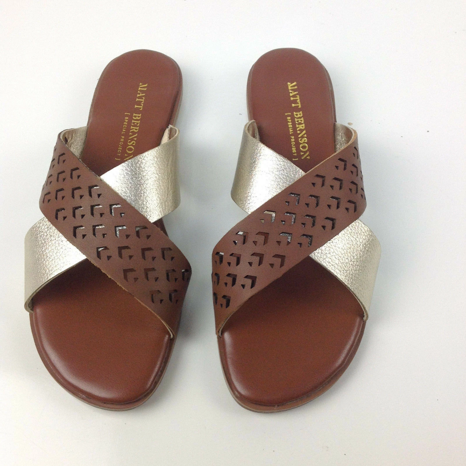 MBT Sandalo Matt Bernson Special Project in pelle whisky taglia 7 W