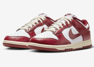 NEW Nike Dunk Low PRM Size 11/ Men's White/Team Red/-Coconut