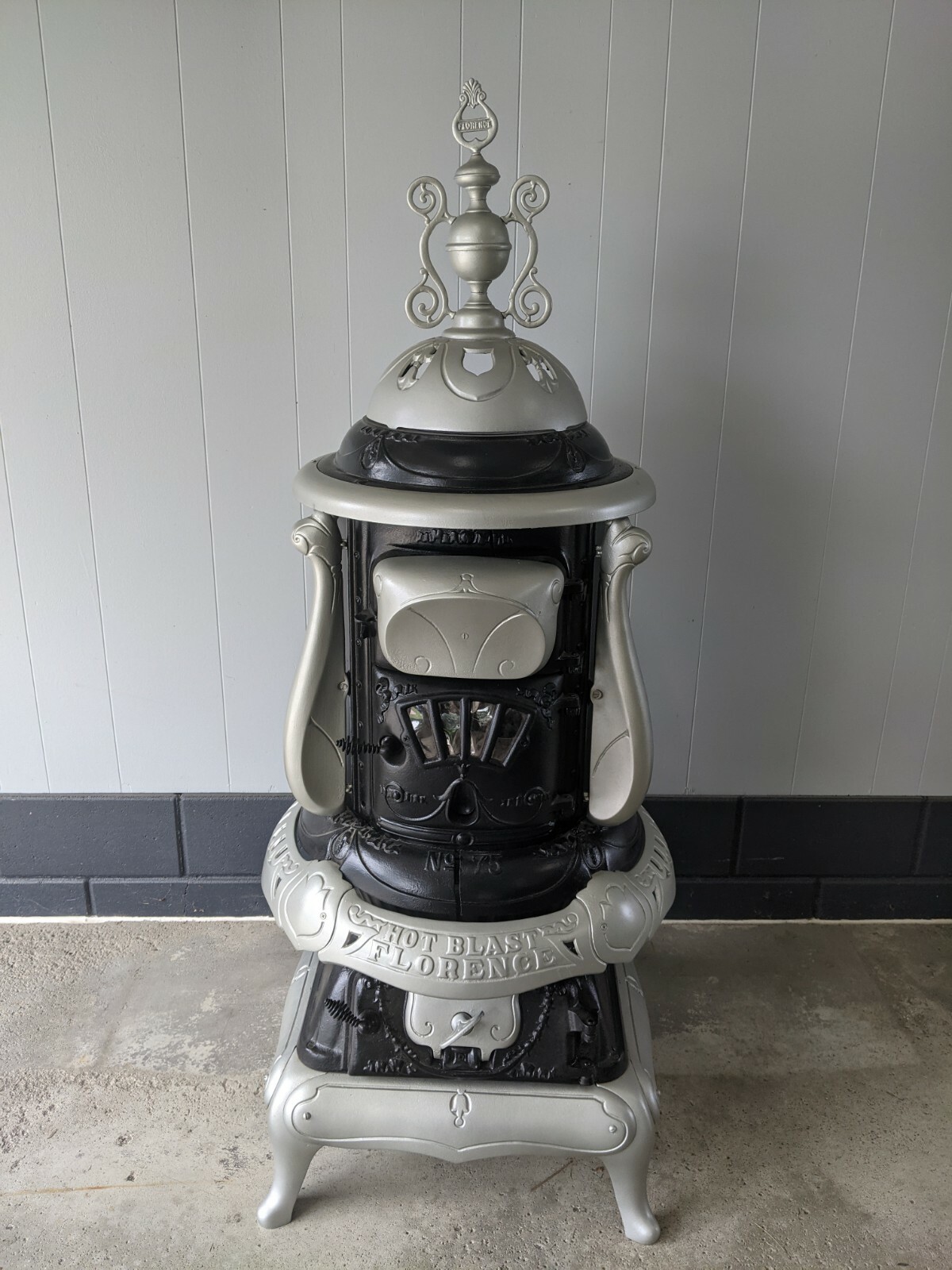 Antique Florence Hot Blast No. 75 - Wood Burning Stove | eBay