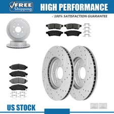 Front Rear Drilled Rotors + Brake Pads for for Nissan Frontier Xterra Equator