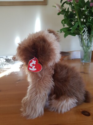 SELTEN: TY Classic Beanie JAX brauner Hund 10 Zoll sitzend. Toller Zustand.