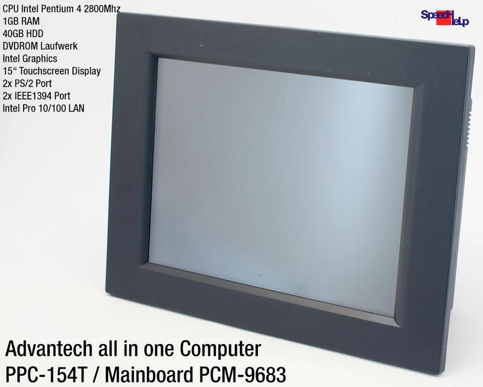 Advantech PPC-154T PCM-9683 15" Touchscreen Industrie Computer PC Windows XP - Image 2 of 4