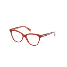 Guess GU5219 074 Coral Pink Plastic Cat Eye Optical Eyeglasses Frame 52-15-140
