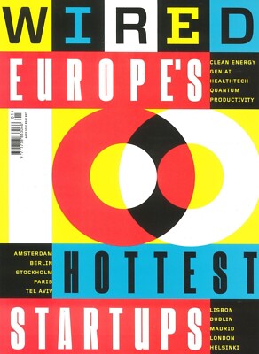 Wired Magazine Europes 100 Hottest Startups, Google CEO Pichai, AI, Jan/Feb 2024