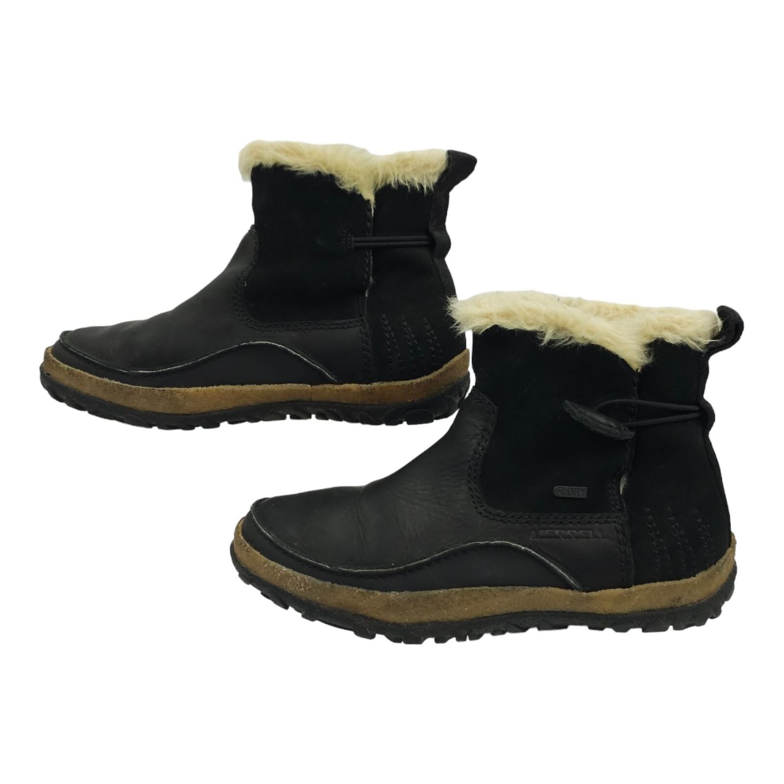 Merrell Tremblant Ankle Boots Women Size Pull On Black Polar