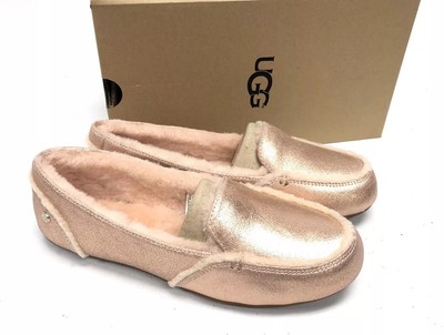 ugg hailey metallic snake loafer