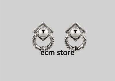 Boucles D'oreilles Créoles Canard Dragon En Argent 925 - Regalrose, Neuves étiquetées