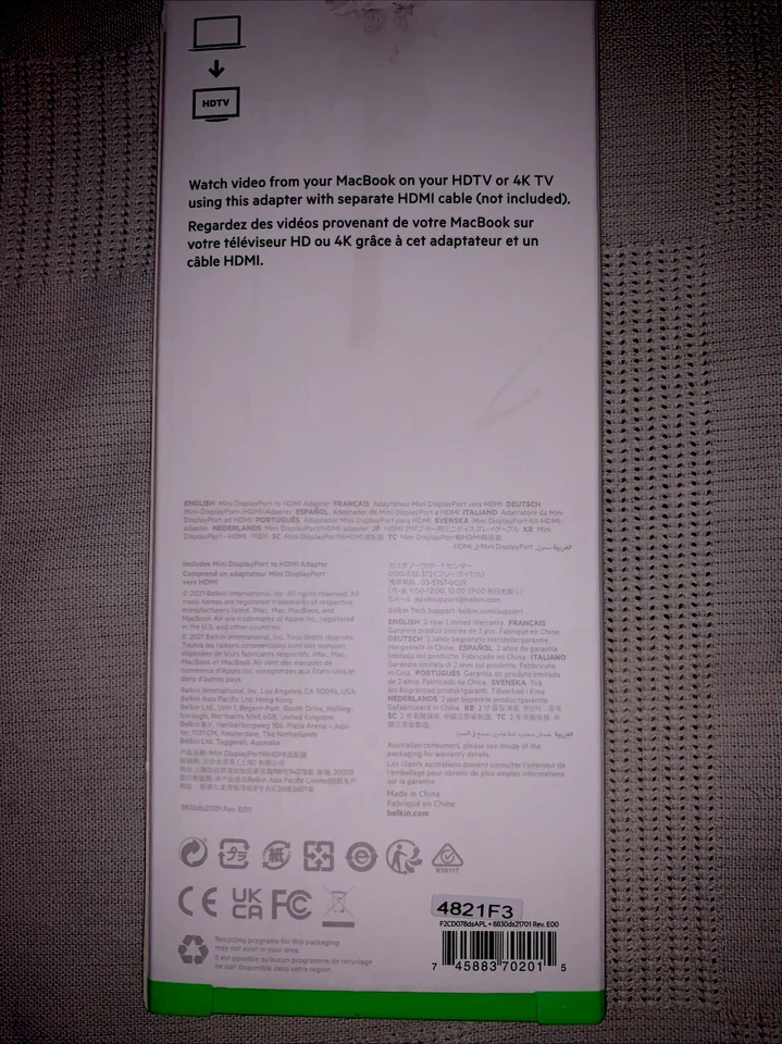 Mini DisplayPort 1.1a to HDMI adapter - Bild 2 von 4