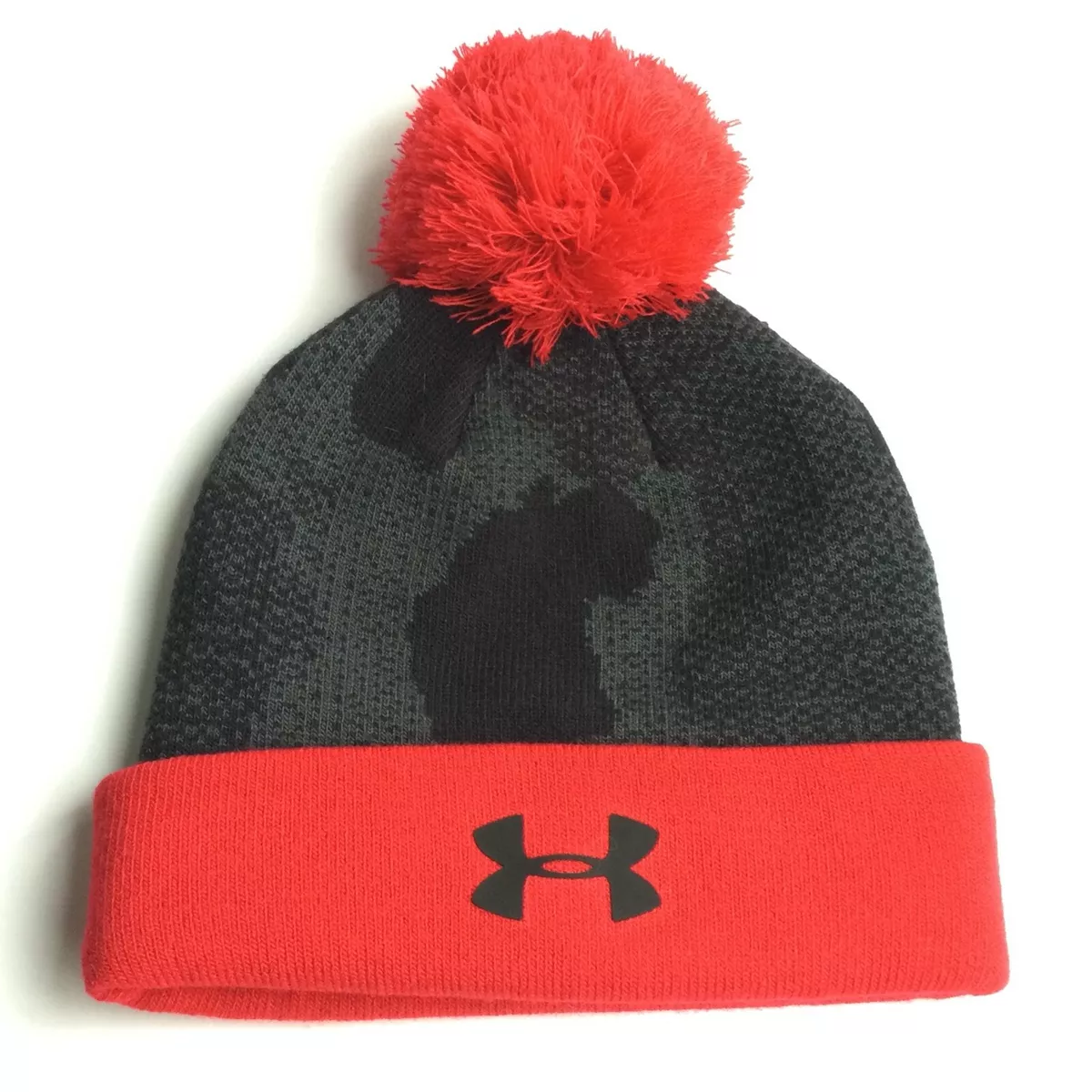 Under Armour Winter Hat Toque Youth Women s Sm Pom Beanie Unisex Fasy US Ship
