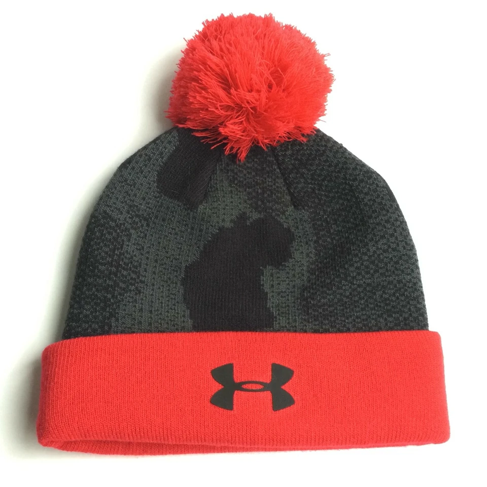 Under Armour Sombrero de Invierno Toque Juvenil Para Mujer Pequeño Pom Gorro Unisex Fácil Envío a EE. UU. Foto 2 de 4