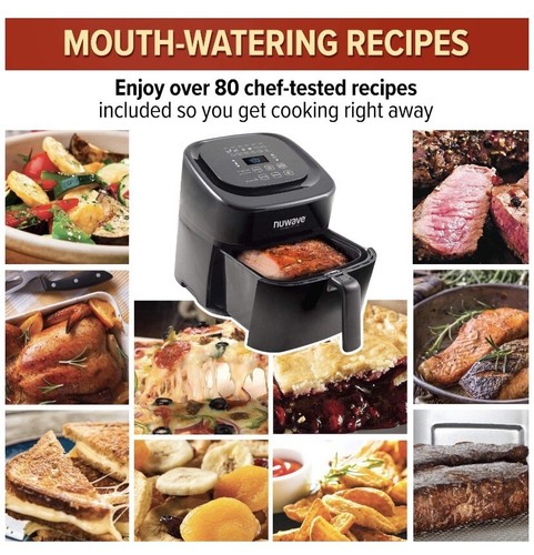 NuWave 37001 6-Qt 1800W Digital Air Fryer - Black - Picture 6 of 6