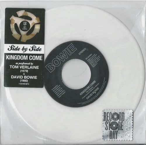 TOM VERLAINE/DAVID BOWIE Kingdom Come 7" Single White Vinyl Limited SEALED RSD