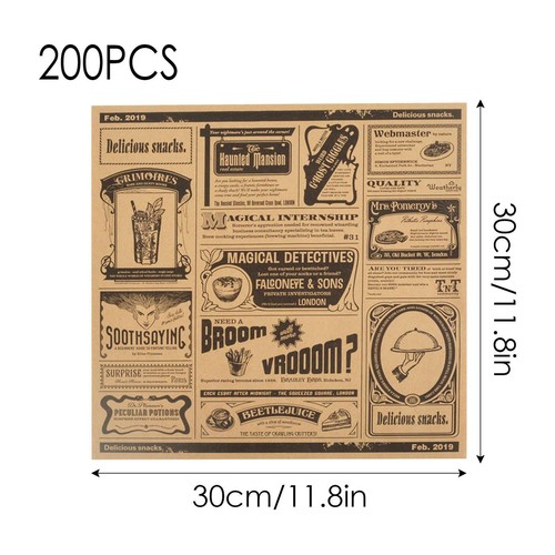 200Pcs Deli Paper Sheets Dry Waxed Paper Food Basket Liners Deli Wrap Deli Paper - Picture 5 of 15