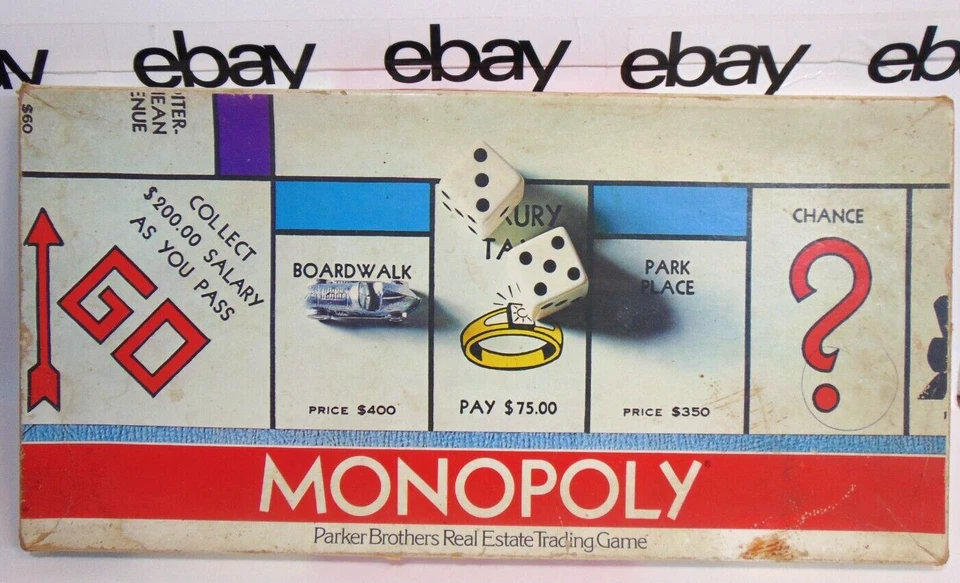 Monopoly Vintage Game Collection 1973 & 1978 Edition Board Tokens Parts Pieces - Image 3 of 4