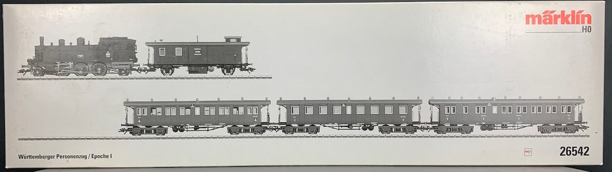 HO Märklin 26542 Württemberg Passenger Steam Train Set Digital Mfx