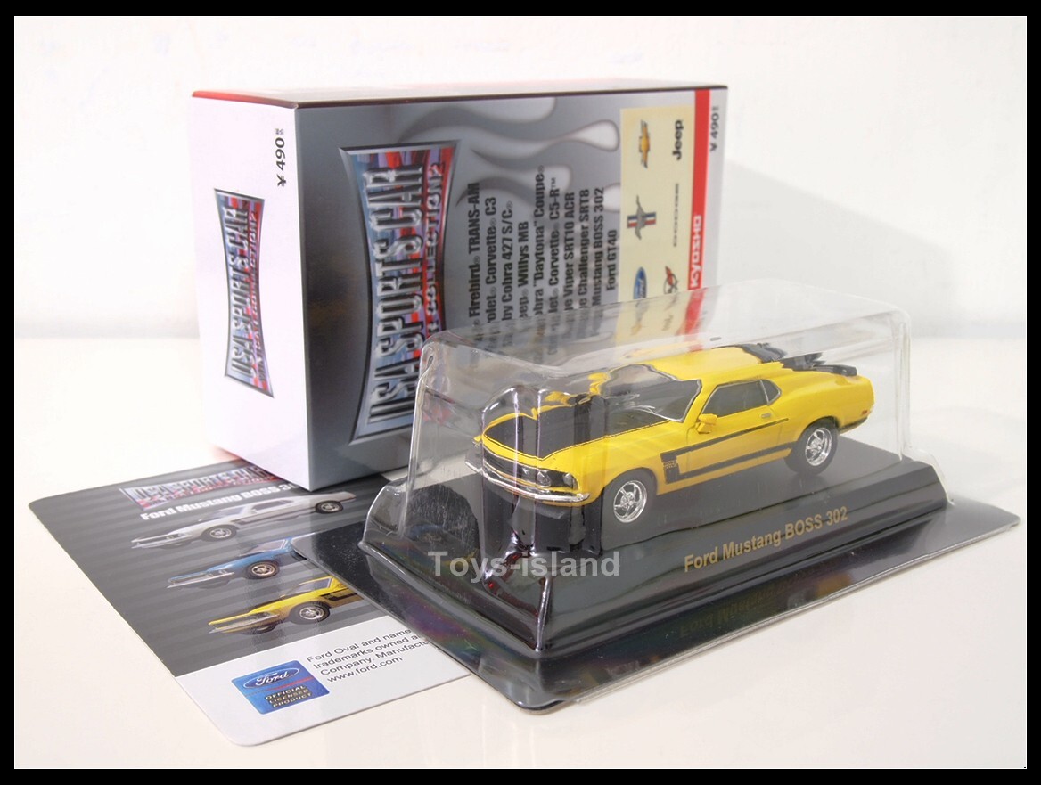 KYOSHO USA SPORTS CAR MINICAR COLLECTION 2 Ford Mustang BOSS 302 1