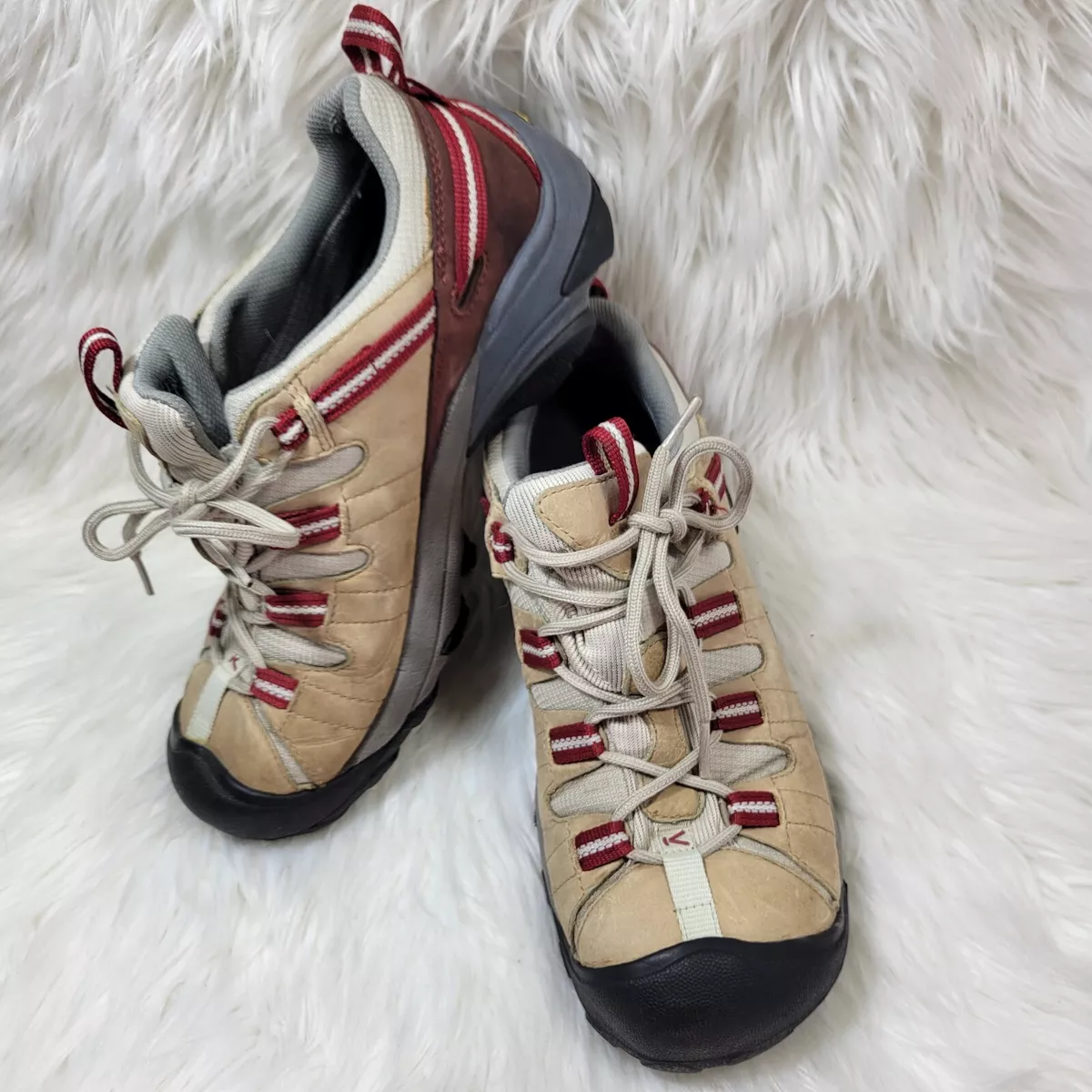 KEEN Womens Size 10 Targhee Waterproof Event Trial Hiking Shoes Brown