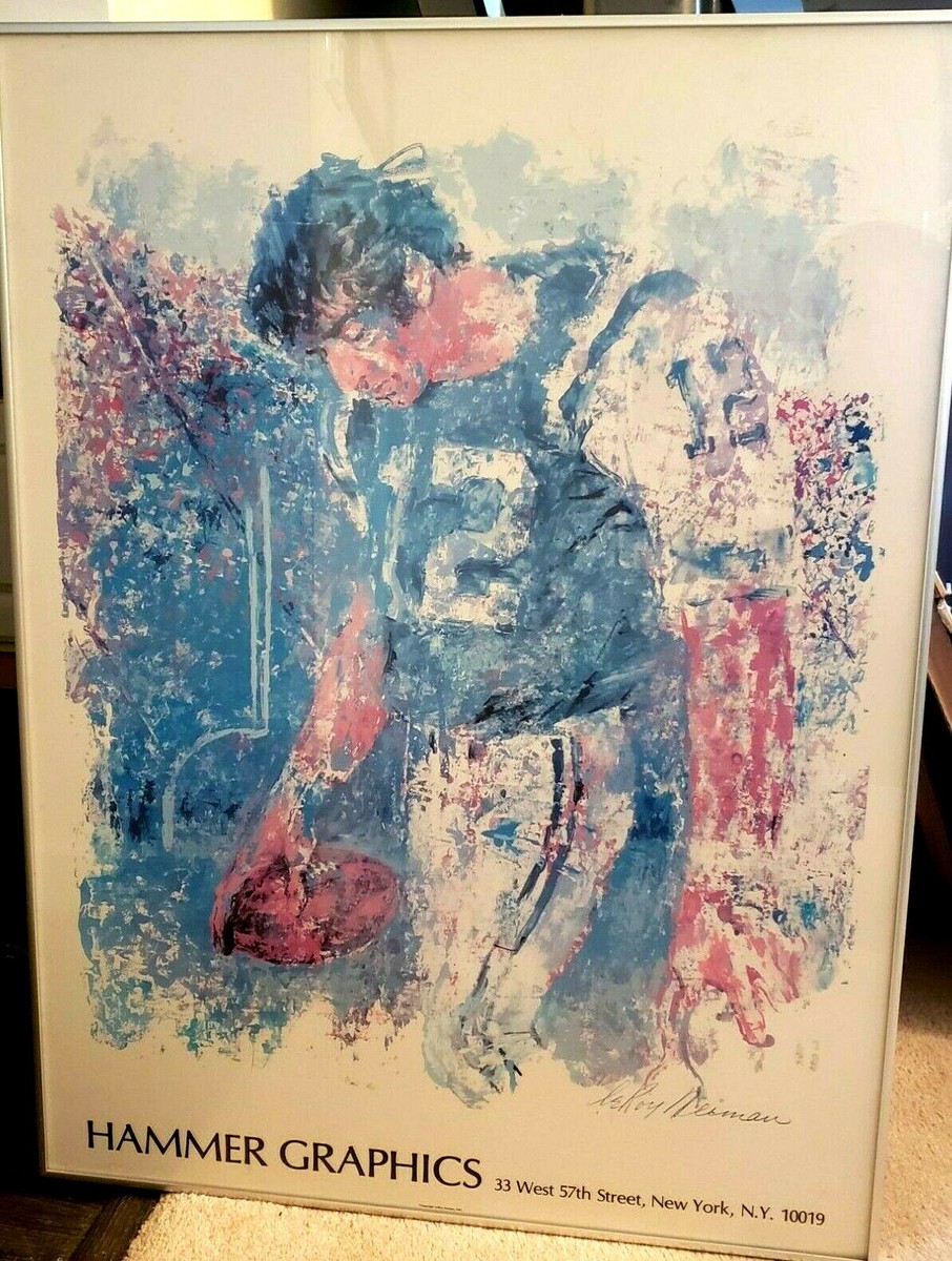 Leroy Neiman Joe Namath Hammer Graphics Lithograph Art 1981 | eBay