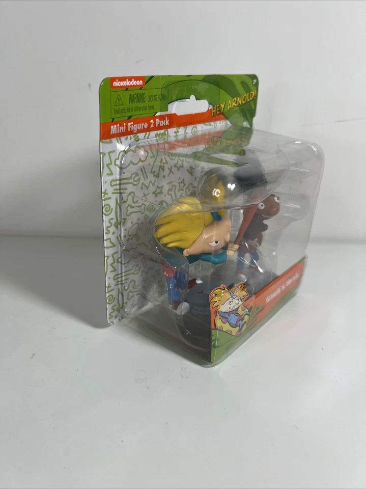 Mini figuras retro Nickelodeon paquete de 2 figuras Hey Arnold Just Play y Gerald NUEVO Foto 4 de 4