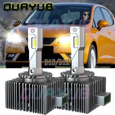 Para for Seat Ibiza 2013-2014 2x D1S LED 6000K White faros de luz alta / baja