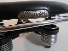 Prewar Early Postwar Deluxe Ladies Mesinger Leather Saddle Schwinn Seat Rail