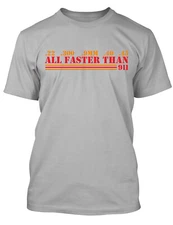 Mens 2nd Amendment Big and Tall Graphic Tee Shirt All Faster than 911 My Guns T