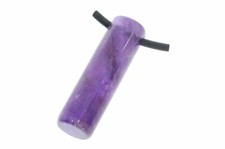  Amethyst Edelstein Schmuck Anhänger Stab gebohrt 36x10mm