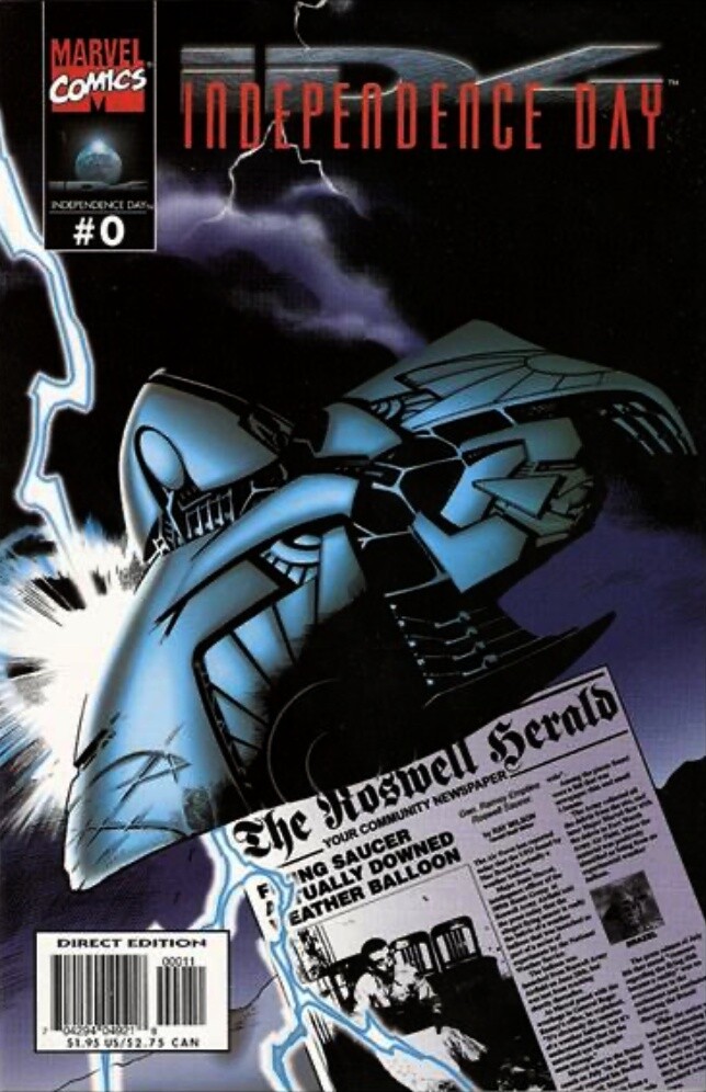 Independence Day #0 Direct Edition Cover (1996) Marvel Comics