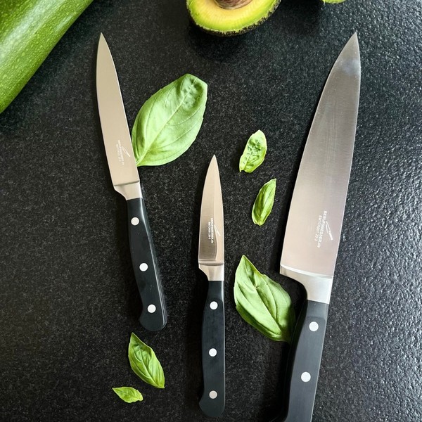 ✅NEU- Kochkraft Kochmesser Set 3-Teilig, 58-60HRC Neu&Ovp✅HäNdler✅-image