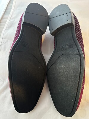 Stacy Adams SWAGGER 
Studded Slip On velvet loafer Burgundy Size 8.5 Stacy Adams Men main image 4