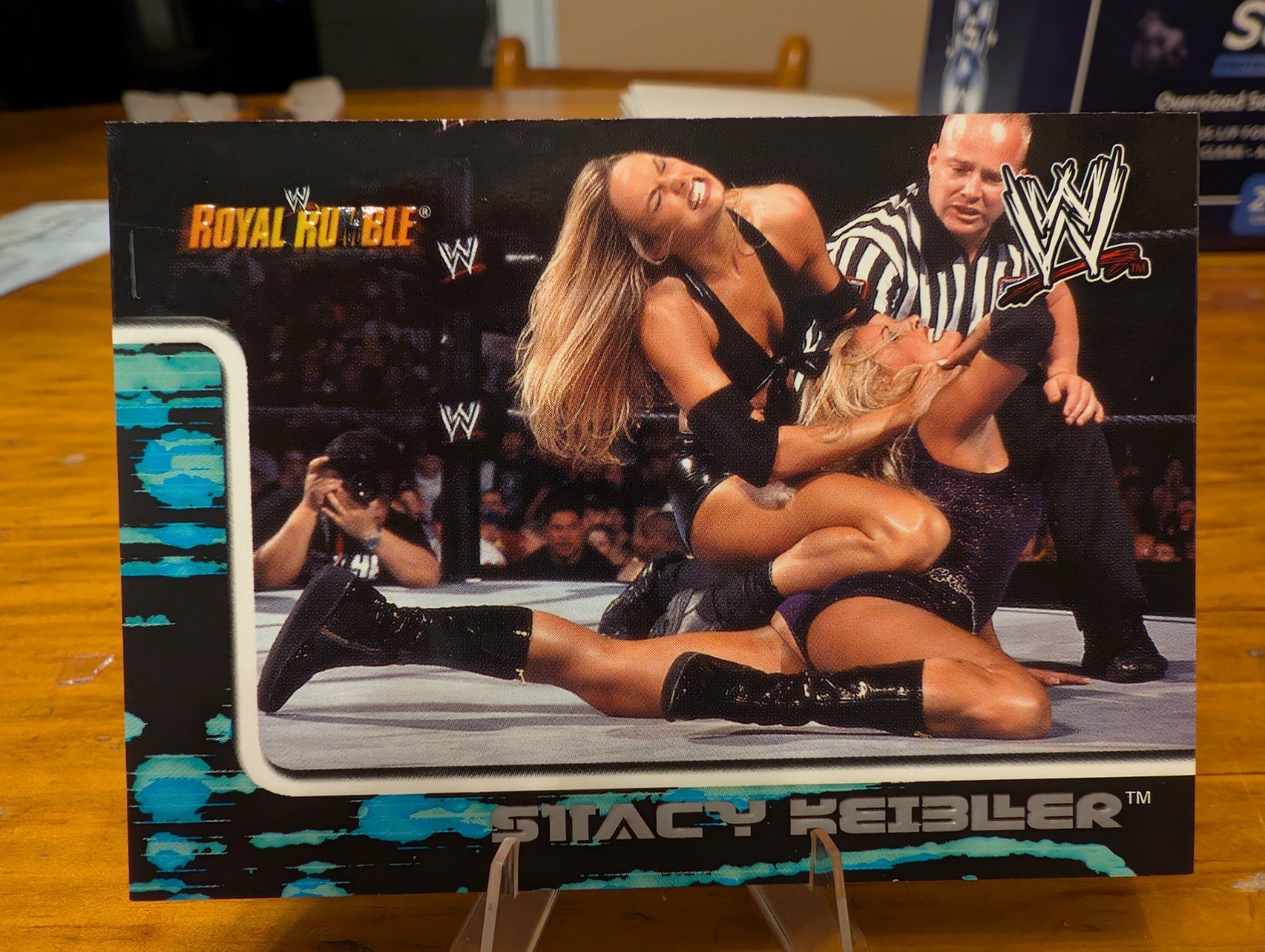2002 Fleer WWE Royal Rumble - Stacy Keibler #55 (RC)