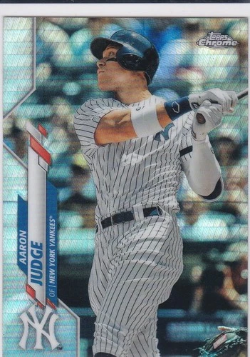 AARON JUDGE 2020 Topps Chrome #50 RARE $$ PRISM REFRACTOR New York Yankees Card