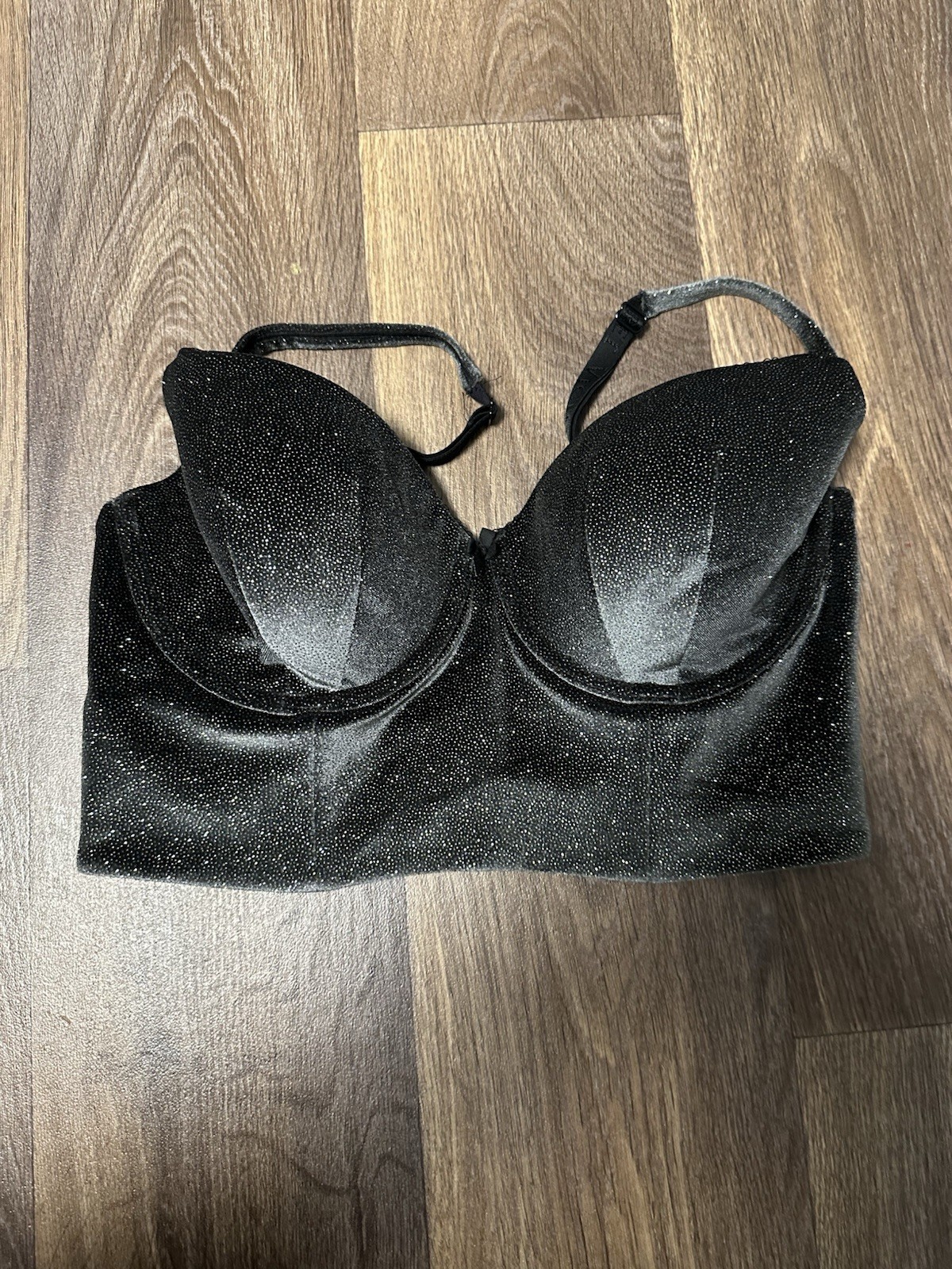 Victoria's Secret Bra 36D Body by Victoria Lined Demi EUC Sparkle ...