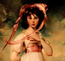 Vintage Card Continental Sir Thomas Lawrence Sarah Barrett Moulton Pinkie 1794