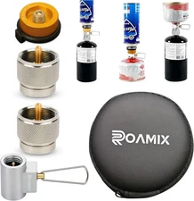 4PCS Multi Fuel Gas Adapter Set - EN417 Lindal Valve & Butane to Propane Adapter