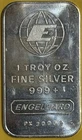 Vintage Engelhard 1 Troy Oz Silver Bar .999 Fine 1 Troy Oz Total Precious Metal