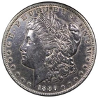 1886-S Morgan Dollar AU+ Almost UNC Details Cleaned Polished A2842