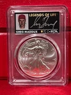 2020 Silver Eagle Greg Maddux Signed “Legends of Life” MS70 PCGS First Strike