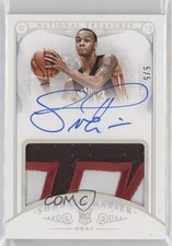 2014 Panini National Treasures Rookie Platinum 5/5 Shabazz Napier Patch Auto z0i