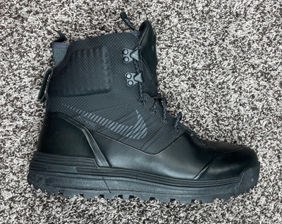NIKE ACG Lunar Terra Arktos Boots Black Mens Size 9us New 616179-040