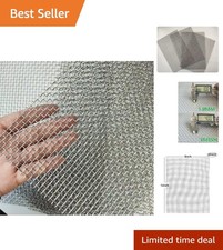 304 Stainless Steel 5Mesh Wire Mesh - 12x8 Inch Sheets - 4 Pack for DIY Projects