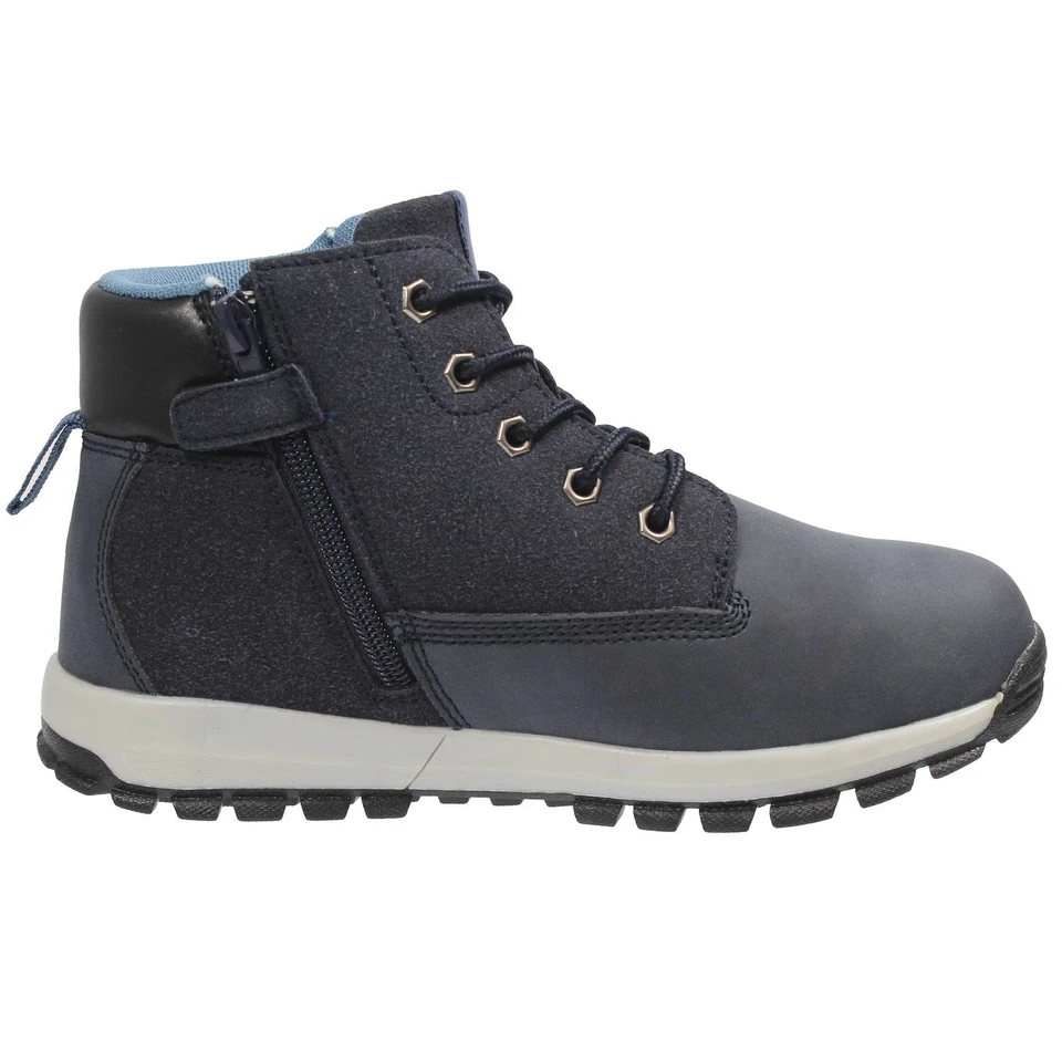 Lumberjack Saturn - Scarponcini Con Cerniera Blu - Junior Scarpe Bambino - Immagine 2 di 3